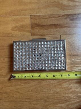 INC International Concepts Silver Rhinestone Clutch